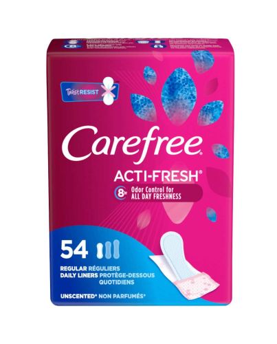 CAREFREE BODY SHAPE PANTY LINERS REGULAR 54'S