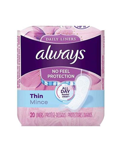 ALWAYS PANTY LINERS  THIN 20CT
