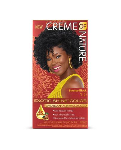 CREAM OF NATURE INTENSE BLACK PERMANENT HAIR COLOR