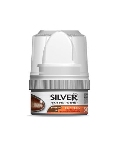 SILVER INSTANT SHOE CREAM BROWN 50ML