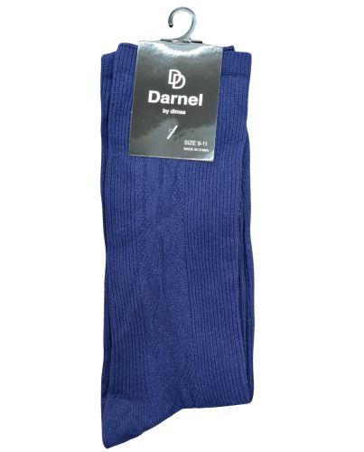 BOYS NAVY NYLON DRESS SOCK 9-11