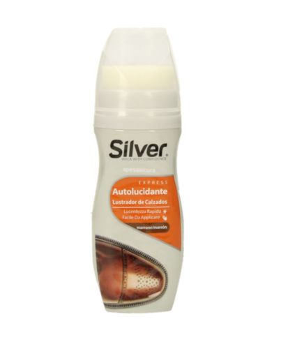 SILVER INSTANT SHOE SHINE BROWN 75ML