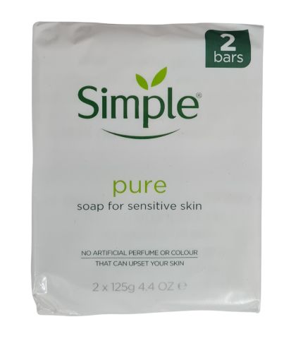 SIMPLE PURE SOAP TWIN PACK 125G