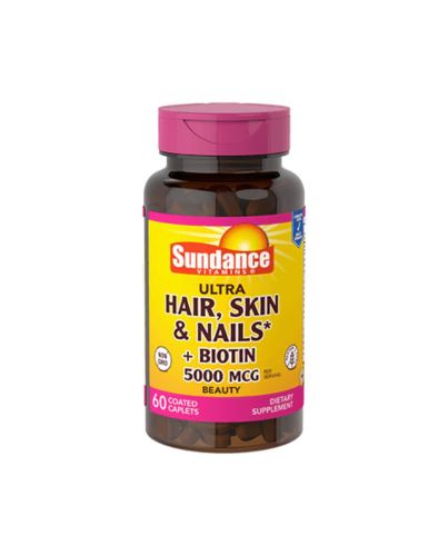 SUNDANCE HAIR,SKIN&NAIL TABLETS 60CT 3000MCG