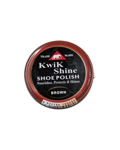 KWIK SHOE POLISH BROWN 50ML