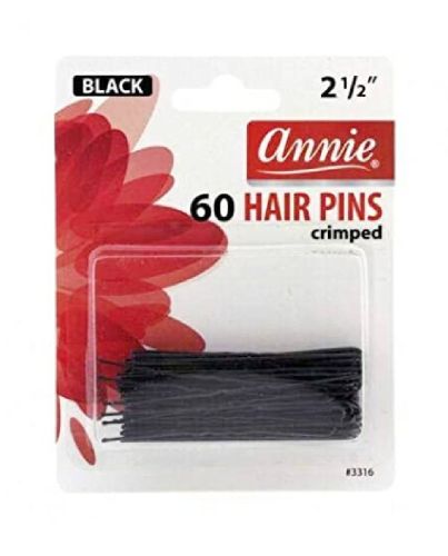 60 PIECE HAIR PINS BLACK 2.5 INCH