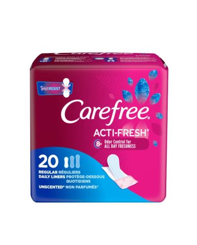 CAREFREE BODY SHAPE PANTY LINERS REGULAR 20 COUNT