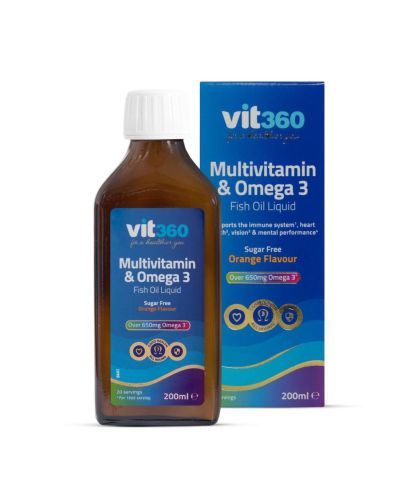 VIT360 MULTIVITAMIN & OMEGA 3 200ML