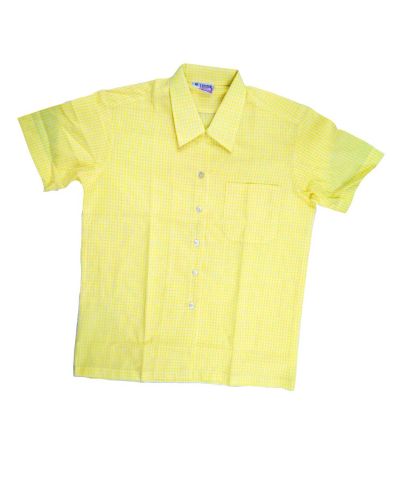 GIRLS PARKINSON YELLOW CHECK BLOUSE SIZE 18