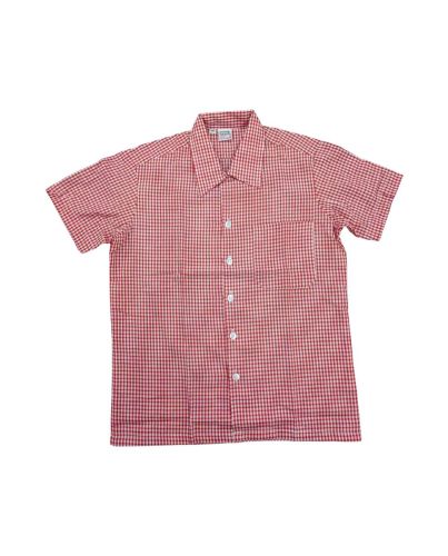 BOYS RED CHECK SHIRT SZ6