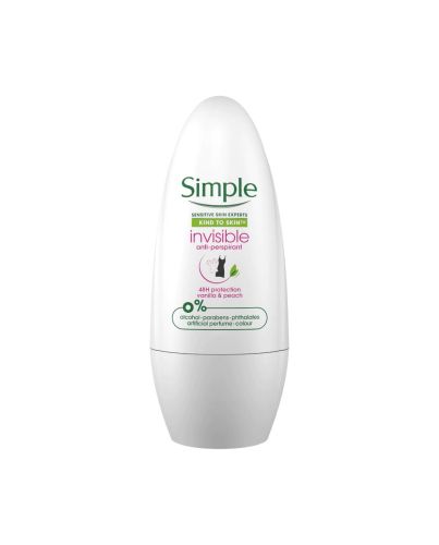 SIMPLE INVISIBLE ANTIPERSPIRANT VANILLA & PEACH