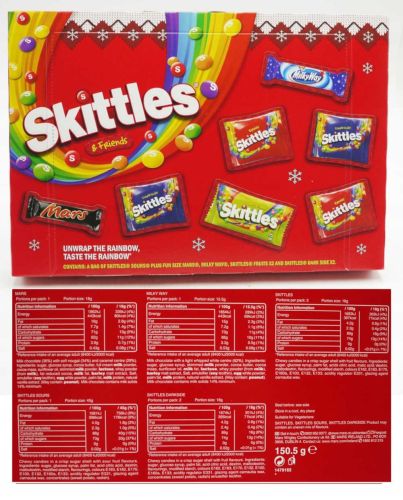 SKITTLES & FRIENDS MED SELECTION BOX 150G