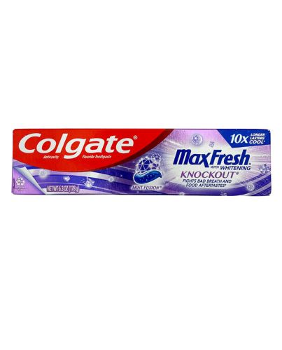 COLGATE MAX FRESH KNOCK OUT 6OZ + TOTAL