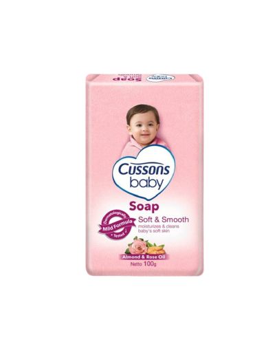 CUSSONS BABY SOAP SOFT & SMOOTH PINK 100G