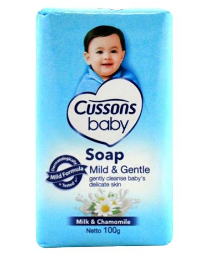 CUSSONS BABY SOAP MILD & GENTLE BLUE 100G