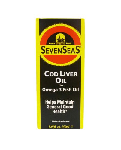 SEVENSEAS COD LIVER OIL+OMEGA 3 FISH OIL 150ML