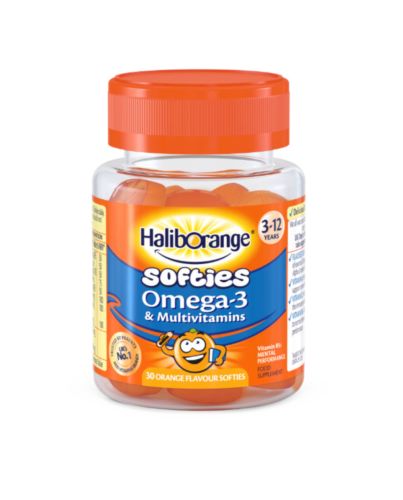 HALIBORANGE OMEGA-3 MULTIVITAMIN 30 ORANGE SOFTIES
