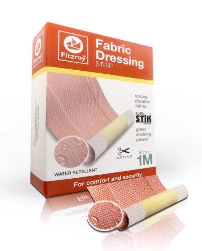 FITZROY FABRIC DRESSING STRIP 6CM X 1M