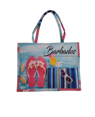 SLIPPERS N GLASSES BEACH BAG