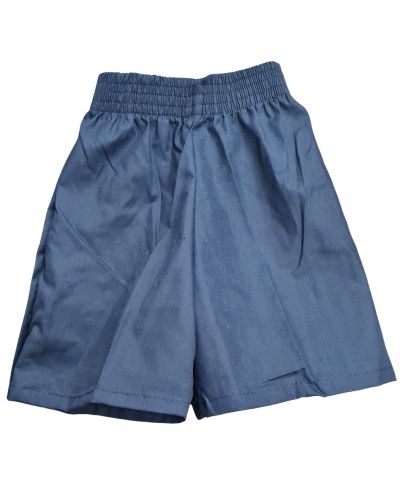 POLY NAVY PE SHORTS SZ 2