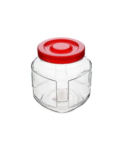 JAR W/PLASTIC LID 1L