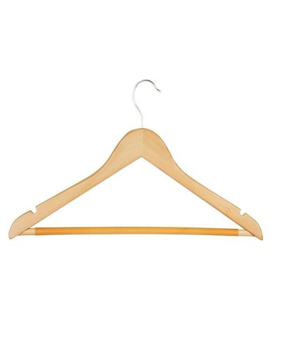 4PK MAPLE WOOD HANGERS