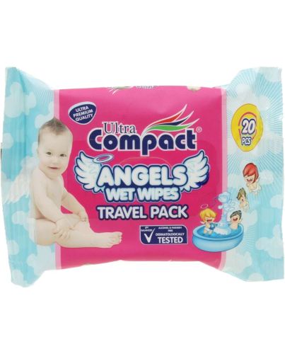 ANGELS WET WIPES TRAVEL PACK 20PCS