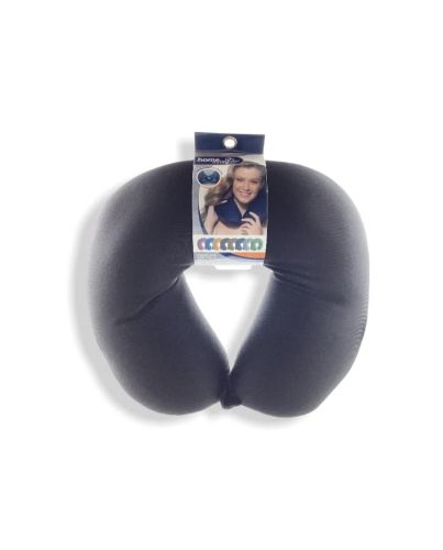 SOLID COLOR NECK PILLOW BLACK