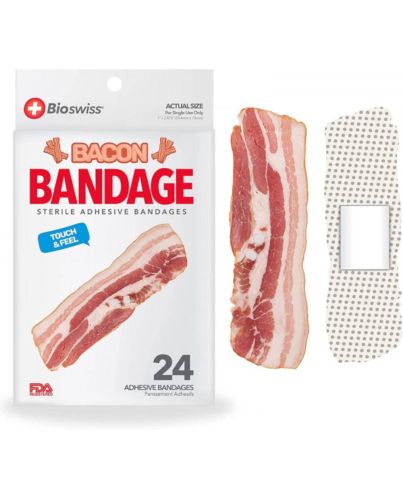 24CT BIOSWISS BACON BANDAGES 1in X 2.875in