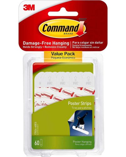 60PC 3M COMMAND POSTER STRIPS