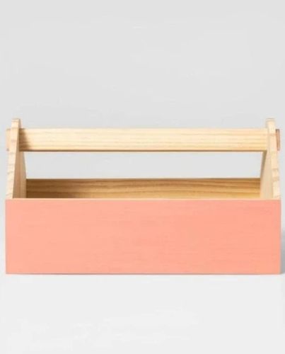 ROSE PINK WOOD HOUSE CADDY