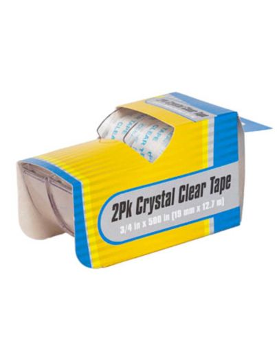 2PK CRYSTAL CLEAR TAPE