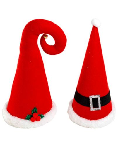TREE TOPPER/TABLE DECOR CHRISTMAS HAT