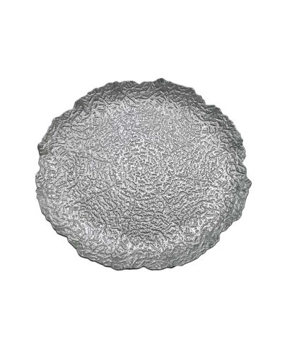 CHARGER PLATE LEAF CHAMPAGNE