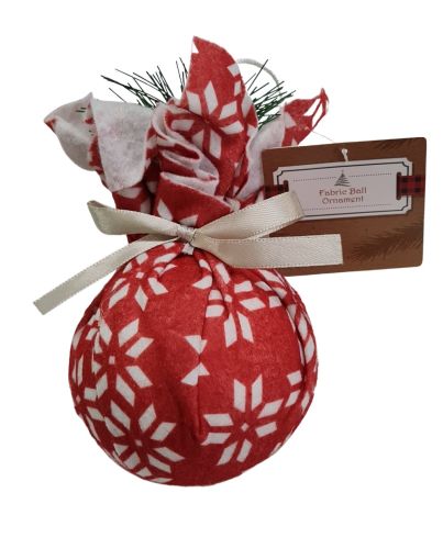 ORNAMENT FABRIC WRAP BALL