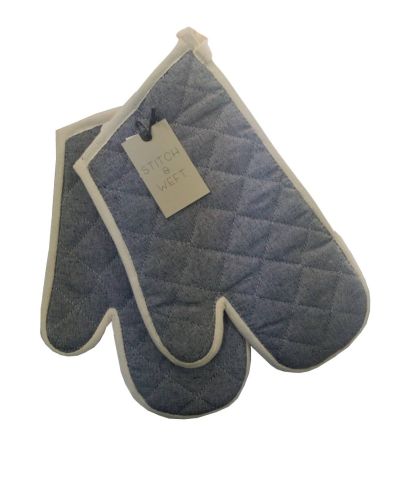 2PC SOLID OVEN MITTS