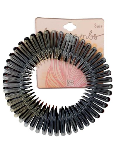 3 PACK HAIR ACCORDION COMB