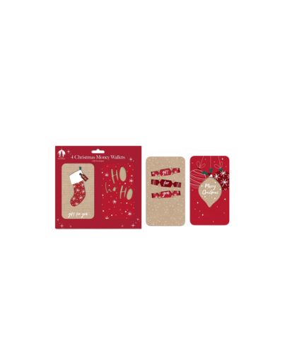 MONEY WALLETS XMAS KRAFT