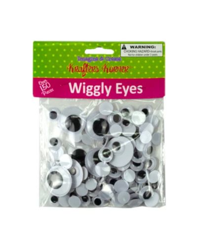 PLASTIC CRAFT WIGGLY EYES