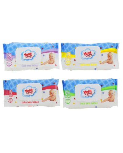 YESS BABY WET WIPES 64PC