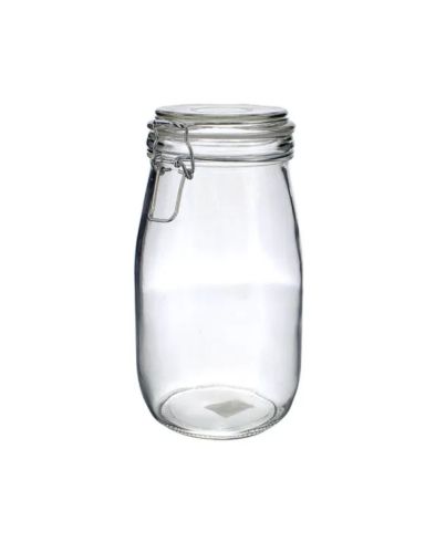 GLASS CANISTER JAR