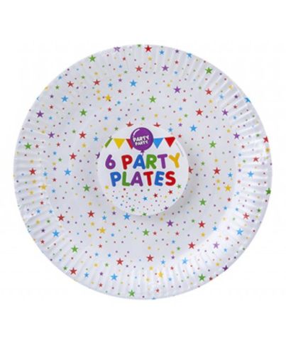 9'' PARTY PAPER PLATE 6PK