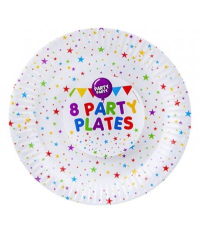 7in PARTY PAPER PLATE 8PK