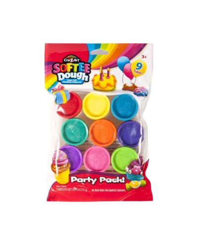 SOFTEE DOUGH 9PK GLITTER