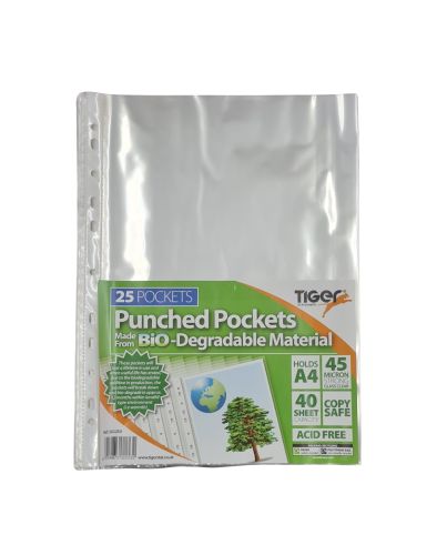 A4 PUNCHED POCKETS SHEET PROTECTOR 25'S