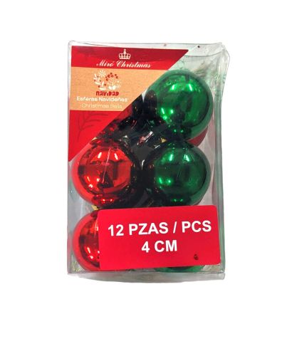 SET OF 12  CHRISTMAS BALLS