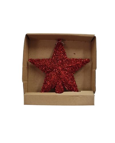CHRISTMAS TREE RED STAR TOP