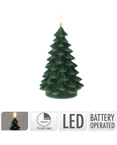 LED CANDLE TREE GREEN