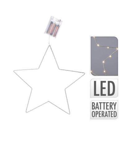 20 LED LIGHTING STAR (29.5 cm)