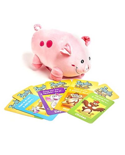 PLUSH, PIG,WITH CARDS